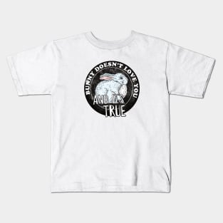 Bunny Doesn't Love You Anti-Easter a Rabbit on the Moon Stamp Like Kids T-Shirt